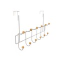 Hastings Home Over the Door Organizer Rack, Hanging Clothing and Storage for Robes, Towels, Coats, 6 Double Hooks 159395SWL